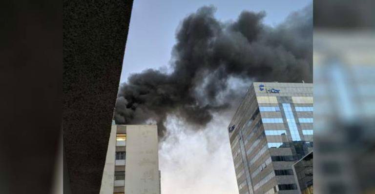Incêndio atinge o Hospital do Coração, em São Paulo. - Reprodução/ Veja