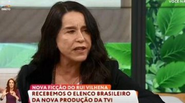 Lucélia Santos revela estar revoltada com cenário político brasileiro - Reprodução/TVI