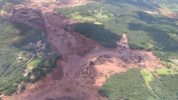 Rompimento da barragem em Brumadinho - Divulgação