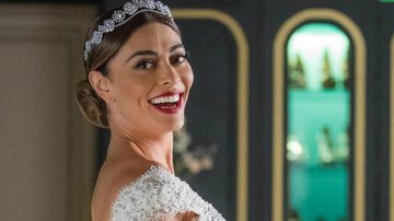 Maria da Paz (Juliana Paes) vai se casar com Régis (Reynaldo Gianecchini) em 'A Dona do Pedaço'. - Isabella Pinheiro/ Gshow