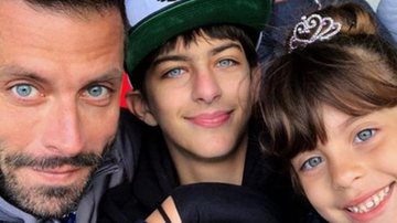 Henri Castelli e os seus filhos, Arthur e Maria Eduarda - Reprodução/Instagram
