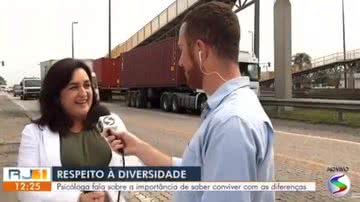 Durante entrevista, psicóloga compara homofobia com jiló - Reprodução/TV Rio Sul
