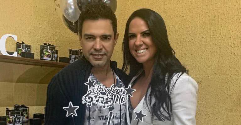 Graciele Lacerda completa 39 anos e recebe declaração de Zezé di Camargo