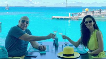 Daniela Albuquerque e Almicare Dallevo Jr. nas Maldivas - Reprodução/Instagram