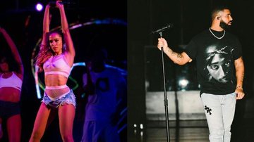 Vice-presidente do Rock in Rio comenta participações de Anitta e Drake - Arquivo pessoal: Anitta e Drake