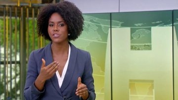 Maju Coutinho assumiu o 'Jornal Hoje' após a ida de Sandra Annenberg para o 'Globo Repórter'. - TV Globo