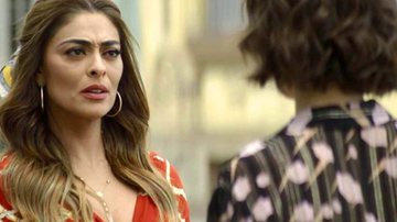Maria da Paz (Juliana Paes) aceita as desculpas de Josiane (Agatha Moreira). - Globo