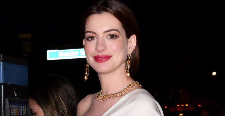 Anne Hathaway está grávida de seu segundo filho com Adam Shulman - Banco de Imagem/Getty Images/James Devaney