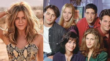 Jennifer Aniston era Rachel Green em 'Friends' - Instagram/@elleusa/NBC/Getty Images