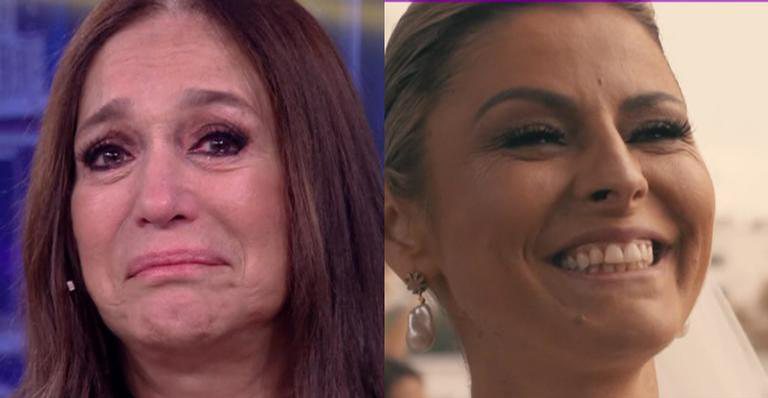 A atriz se emocionou durante o 'Se Joga' - TV Globo