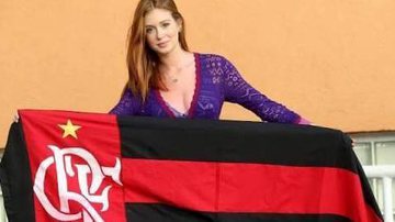 Marina Ruy Barbosa celebrou a vitória do Flamengo - Reprodução/ Twitter