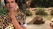 O ator surgiu em um vídeo nadando com os animais - Instagram/@victorscenes
