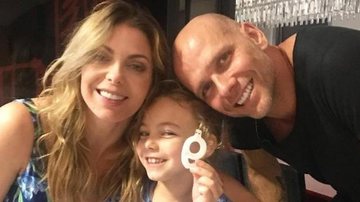 Sheila Melo, Fernando Scherer e sua filha, Brenda, de 6 anos - Instagram