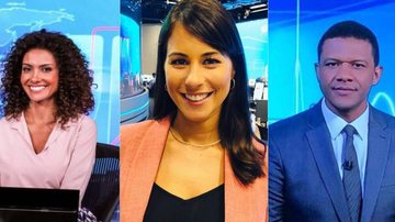 Aline Aguiar, Jéssica Senra e Márcio Bonfim são apresentadores da TV Globo - Reprodução/ Instagram