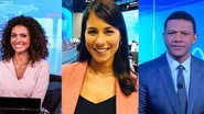 Aline Aguiar, Jéssica Senra e Márcio Bonfim são apresentadores da TV Globo - Reprodução/ Instagram