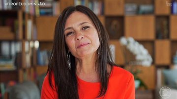 Adriana Esteves explica falta no 'Troféu Domingão' - Globo