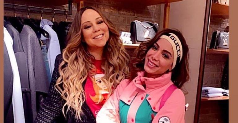 Mariah Carey e Anitta se encontraram em uma loja de Aspen, no Colorado. - Instagram/ @anitta