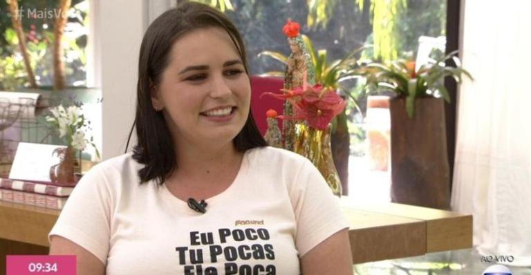 Paola é uma das participante do 'Jogo de Panelas', no 'Mais Você' - TV Globo