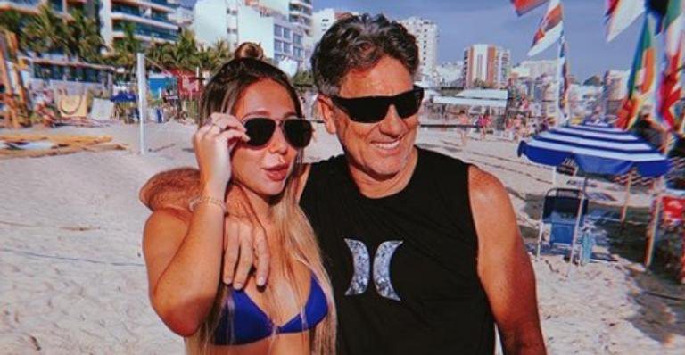 Carolina Portaluppi e o pai Renato Gaúcho, técnico do Grêmio - Instagram/@carolinaportaluppi