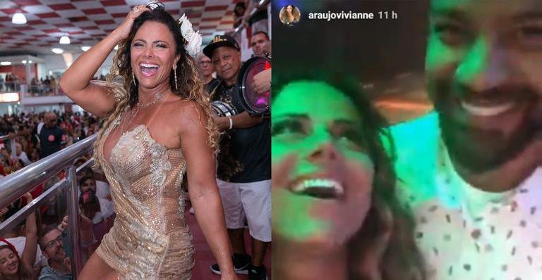 Viviane Araújo surge em clima de romance ao lado de namorado - Instagram: @araujovivianne