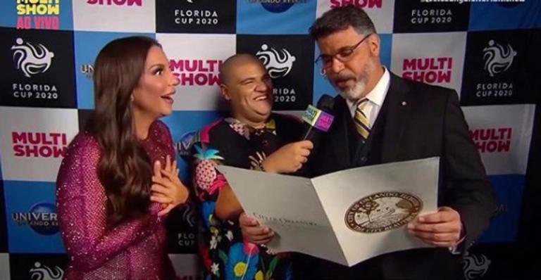 Ivete Sangalo foi surpreendida no 'Florida Cup', na noite de domingo (19) - Multishow