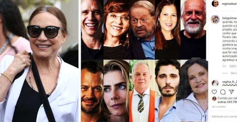 Carolina Ferraz, Maitê Proença e Luís Fernando Guimarães reclamaram nas redes sociais - Instagram/ @reginaduarte