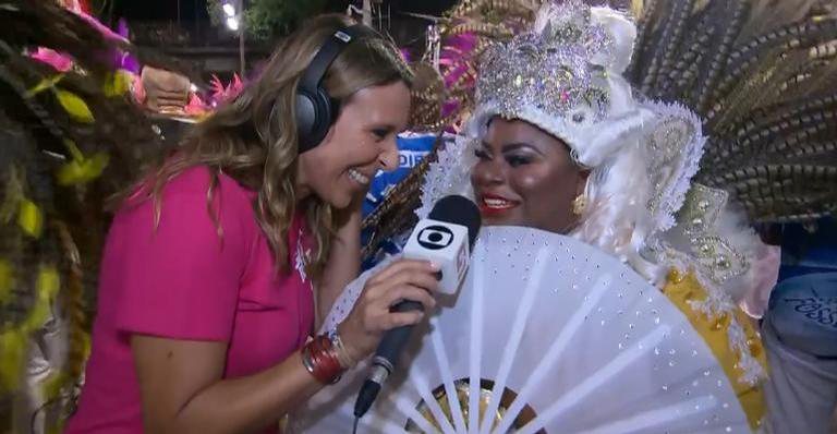 Tatiana Nascimento entrevistou Jojo Todynho no Carnaval 2020 - TV Globo