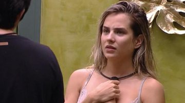 A mineira mantinha um relacionamento com o modelo dentro da casa - TV Globo