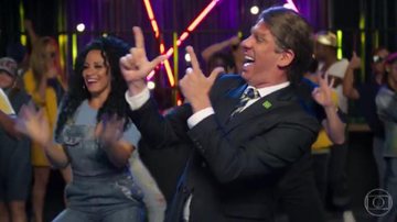 Marcelo Adnet interpreta o presidente Jair Bolsonaro (sem partido) - TV Globo