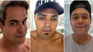 Kaká Diniz, Tirullipa e Marcos, da dupla com Belutti, rasparam a barba para evitar o novo coronavírus - Instagram