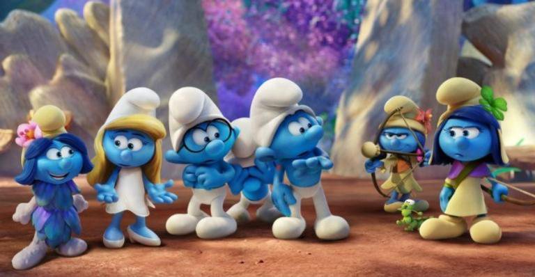 'A Vila Perdida' é uma das sequências da animação 'Os Smurfs' - Divulgação