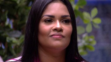 A cantora foi indicada ao Paredão com 3 votos da casa - TV Globo