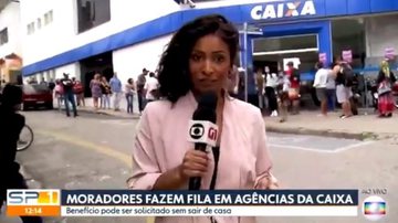 Mariana Aldana e Renato Peters foram atacados em transmissões ao vivo do 'SP1' - Globo