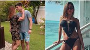 Nadine assumiu um namoro com Tiago Ramos, que já deu em cima de Anitta - Instagram/@tiagoramoss/@anitta