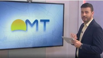 Douglas Belan durante o 'Bom Dia MT', na última segunda-feira (20) - TV Centro América/Globo