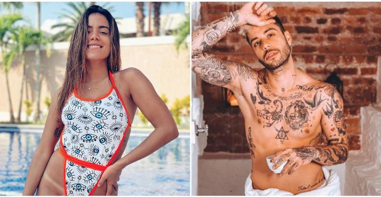 Anitta e Gui Araujo flertam nas redes sociais - Instagram/@anitta/@guiaraujo