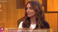 Rafa Kalimann participou do 'Encontro' - Globo