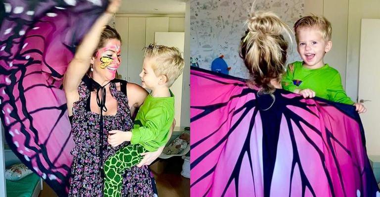 Fantasiada de borboleta, a mamãe coruja aproveitou para refletir - Instagram