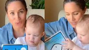 Meghan Markle lê história para filho - Instagram/ @savethechildren