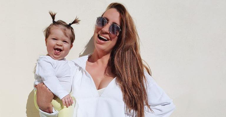 Danubia e a filha de 6 meses, Mia - Instagram/ @danubiasousa