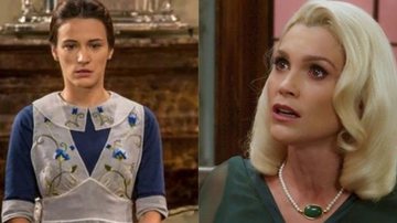 Maria (Bianca Bin) e Sandra (Flávia Alessandra) em 'Êta Mundo Bom!' - Globo