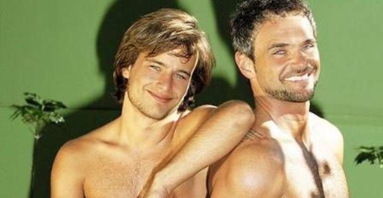 Kaique e Mateus posaram nu para a extinta revista gay 'G Magazine', em 2004 - G Magazine