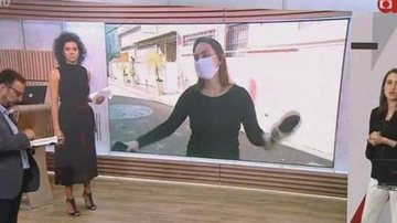 Jornalista da Globonews comete gafe durante link ao vivo - Reprodução/Globonews