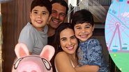 Wanessa ao lado do marido, Marcus Buaiz, e dos dois filhos - Instagram/ @wanessa