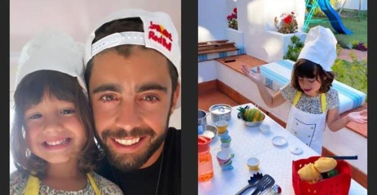 Pedro Scooby monta cozinha para Liz brincar: ''Agora ela quer ser cozinheira'' - Reprodução/Instagram