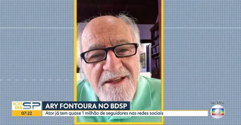 Ary Fontoura durante participação no 'Bom Dia São Paulo' - TV Globo