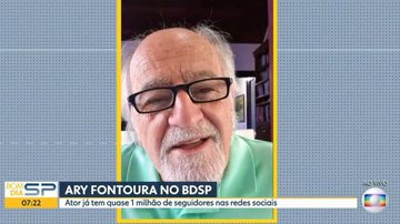 Ary Fontoura durante participação no 'Bom Dia São Paulo' - TV Globo