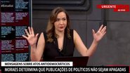 Maria Beltrão chamou a atenção de comentarista durante programa - GloboNews