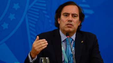 O presidente da Caixa, Pedro Guimarães, detalhou o processo - Marcello Casal Jr/Agência Brasil