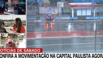 Bruna Macedo foi assaltada ao vivo - Reprodução/CNN Brasil